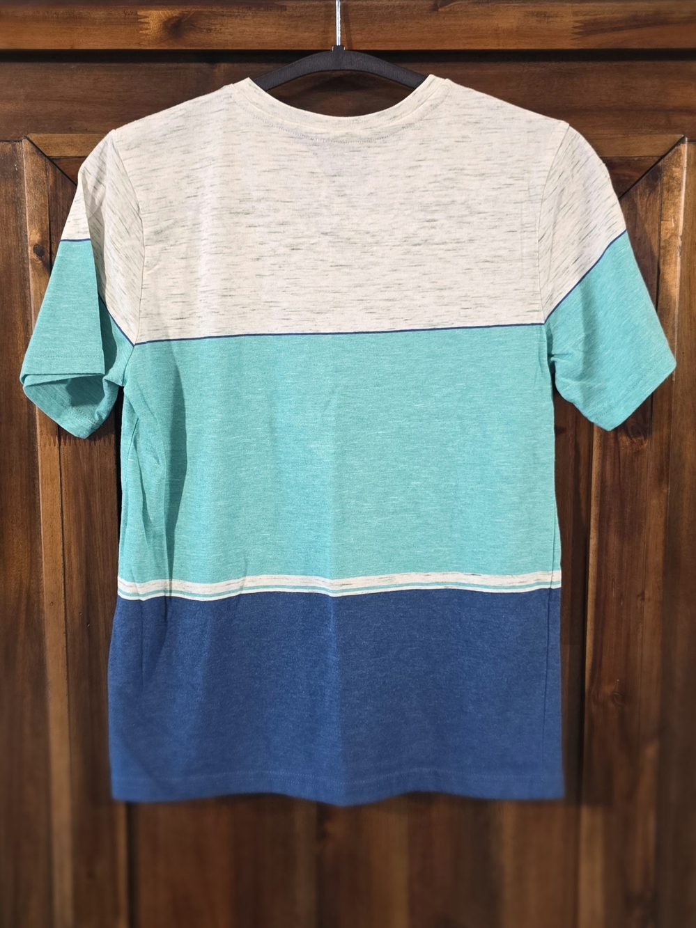 Arizona Jean Company Boys V-Neck Shirt - Teal, Blue & Gray - Picture 2 of 4